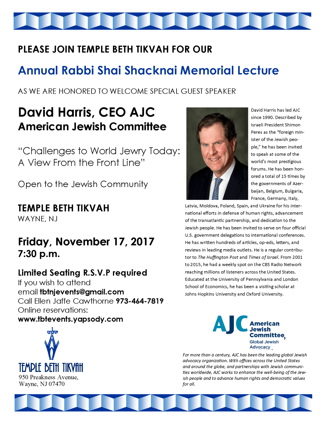 David Harris Shacknai Lecture final rsvp